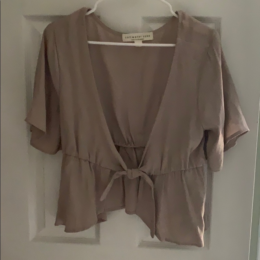 Saltwater Luxe pink crop